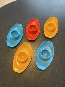 Lot de 5 Coquetiers Années 70 - Café Quotidien - Imagen 1 de 15