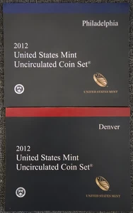 2012 United States Mint Uncirculated Coin Set P and D Minted 28 Coins - Picture 1 of 1
