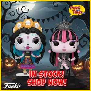 Funko Pop! Monster High Bundle Draculaura #163 & Skelita #164 IN Stock New set - Picture 1 of 11