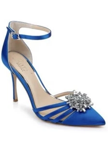 Jewel Badgley Mischka violette Kristall spitze Stiletto-Heels Größe 7,5. N2 - Bild 1 von 8