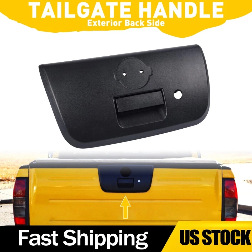1/2SET Rear Exterior Tailgate Door Handle For Nissan Frontier 2001-04 Black - Image 1 of 4