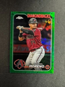 Gabriel Moreno 2024 Topps Chrome Logofractor Green /99 #21 Diamondbacks - Picture 1 of 3
