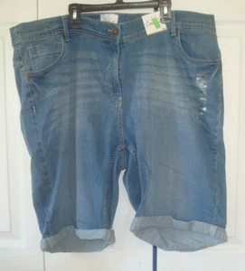 Damen Plus Denim Shorts Größe 22W Simply Emma Neu mit Etikett - Bild 1 von 2