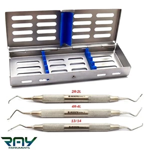 Casete de esterilización Dental Periodontal Columbia Subgingival Cálculo Curette - Imagen 1 de 6