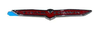 MOPAR 68193208AA Lift-Gate Trailhawk Emblem Chrome/Red Fits 21-25 Grand Cherokee - Image 1 of 2