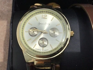 Jessica Carlyle Chronograph Damenuhr in Box nie getragen großes Zifferblatt tolles Geschenk - Bild 1 von 6