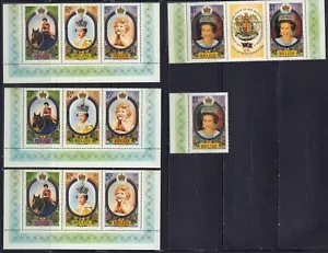 BELIZE 1986 QUEEN ELIZABETH 809-810 SET X 3 STRISCE COME NUOVO CON SCATOLA - Foto 1 di 1