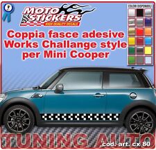 Mini Cooper - Fasce adesive Challange Style a 2 colori - cod. art. cx 80