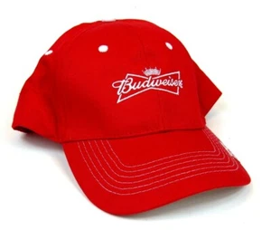 Budweiser Grab Some Buds Cap Red Adjustable Hat Budweiser Brewing Company - Picture 1 of 7