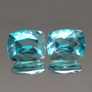 9,50 kt 11x9 mm Kissen Paar grün natürlich fluorit lose echte Edelsteine - Bild 1 von 3