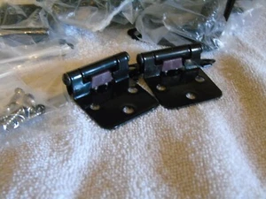 12 Pair Black Hinges Cabinet NIP - Bild 1 von 4