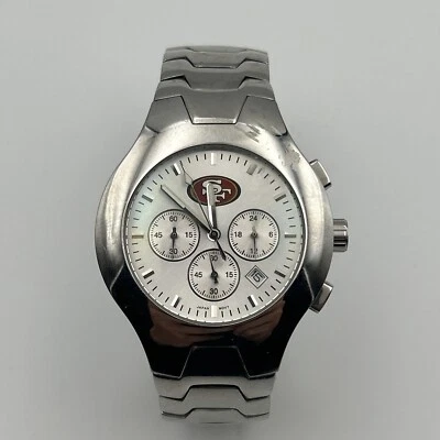 Hermoso reloj de acero inoxidable LogoArt para hombre Salón de la Fama San Francisco 49ers Foto 1 de 4
