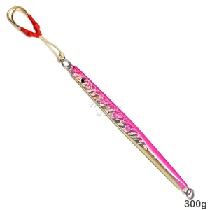 Fish WOW! 300g Speed jig 10.5oz Vertical Trolling lure 8/0 Assist Hook Pink NEW - Picture 1 of 5