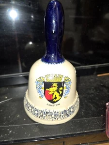 Vintage Heavy 5.5” Porcelain Ceramic Bell Ramstein Germany - Picture 1 of 3