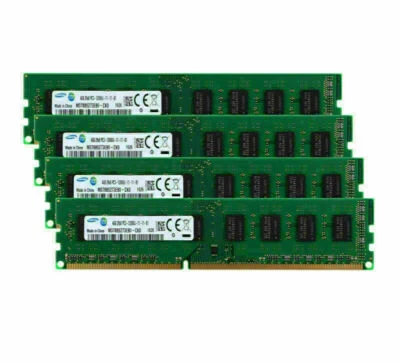 16GB Samsung 4X 4GB 4 G PC3-12800 DDR3 1600Mhz 240Pin Desktop Memory RAM PC12800 - Image 1 of 4