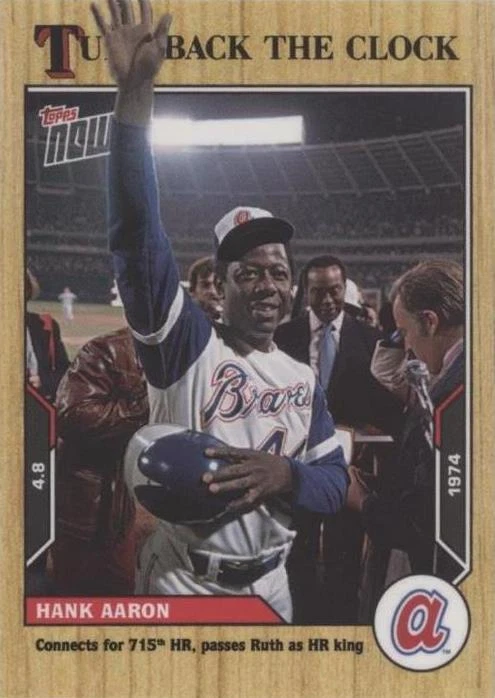 2021 Topps Now Turn Back the Clock - Hank Aaron #8