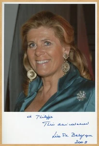Princess Lea of Belgium - Rare signed large photo - Brussels 2008 - COA - Picture 1 of 1