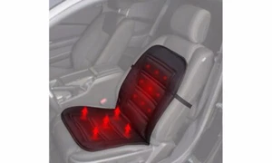 Oxgord Car Seat Warmer With Lumbar Support, 12-Volt Heating Pad Solid Black Univ - Picture 1 of 3