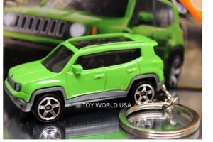 Custom Key chain '19 Jeep Renegade green - Picture 1 of 1