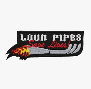LOUDPIPES SALVA VIDAS Plancha Bordada/Costura Envío Gratuito con 2/$7 3/10 Motociclista - Imagen 1 de 1
