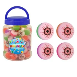 35 mm Augapfel Bälle Hüpfbälle Halloween Party Tasche verschiedene Farben UK Verkäufer - Bild 1 von 1