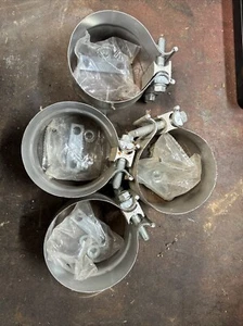 4" inch 4 pack Lap Joint Clamp Heavy Duty Exhaust Band Clamp - Bild 1 von 2