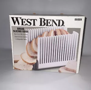 West Bend Collapsible Folding Bread Slicer Guide #6600X 1-2 Lb. Loaf - Picture 1 of 11