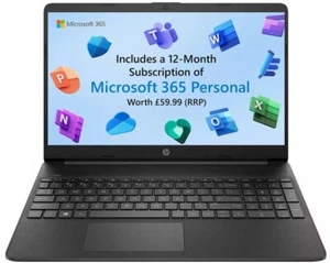 HD HP 15.6" Microsoft Office Word, Windows 11 Full Laptop 4GB RAM 128GB SSD - Picture 1 of 16