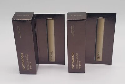 2x HOURGLASS 'Caution' Extreme Lash MASCARA Ultra Black Travel Sz 3.5g/.12oz EA - Image 1 of 3