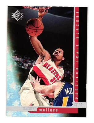 1996-97 SP #94 Rasheed Wallace Portland Trail Blazers - Image 1 of 2