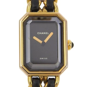 CHANEL H0001 Premiere L Watches black blackDial Plated Gold/leather Quartz... - Picture 1 of 8