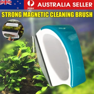 Mini Magnetic Fish Tank Aquarium Glass Cleaner Brush Magnets Strong Magnetic - Picture 1 of 12