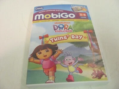 Vtech MobiGo Dora The Explorer Twins' Day Learning Games 3-5 Years - Image 1 of 4
