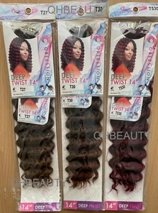 Obsession Synthetic Curly Crochet Braid Hair Extension - Deep Twist 14 inch - Picture 1 of 18