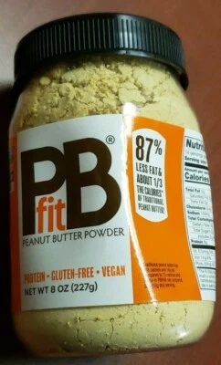 BETTER BODY FOODS PB Fit - Peanut Butter Powder - 8 oz Protein / Gluten Free / Vegan - Exp 9/2026