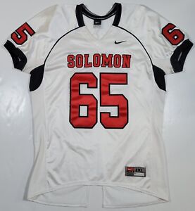 Nike Football Mens 2XL Solomon Jersey White #65 