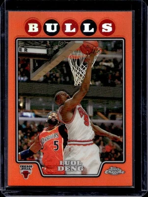 2008-09 Topps Chrome Luol Deng Refractor Orange #391/499 Bulls - Image 1 of 2