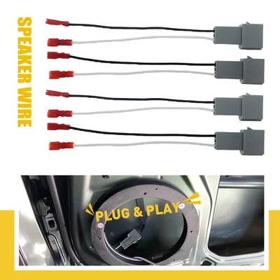 4X 72-5512 Speaker Wire Harness Connector Adapter For Ford Lincoln Mazda Mercury - Image 1 of 4