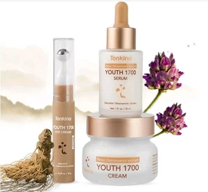 Tonkina 1700 Essential Trio Set Anti Aging Augencreme Serum Feuchtigkeitscreme Geschenkset - Bild 1 von 8