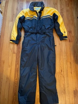 Terno de esqui Columbia masculino tamanho L, muitos recursos, isolado, **Excelente**  - Imagem 1 de 4