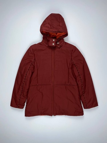 ? Kenzo jungle parka piumino vintage rosso grande logo nylon zip YKK donna 16