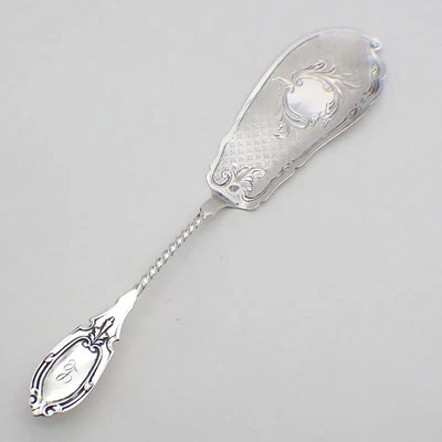 Cuchillo para servir pescado moneda plata mono L Foto 1 de 4