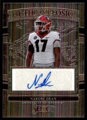 2022 Panini Select Draft Picks Youth Explosion Signatures Nakobe Dean Auto - Image 1 of 2