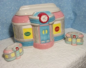 AMERIKANISCHE 50er DINER KEKSDOSE MIT S&P OGGI - Bild 1 von 12