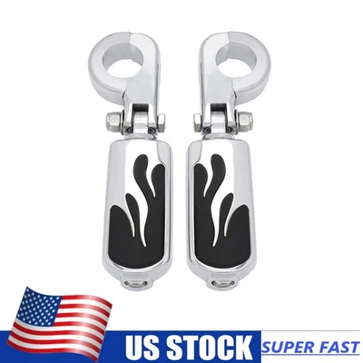 1.25" Nuevo estribo y soporte estilo llama reposapiés para Honda Goldwing 1800 2001-20 Foto 1 de 4