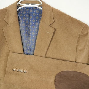 Abrigo deportivo LAUREN Ralph Lauren tostado pana blazer parches en el codo talla 46L - Imagen 1 de 11