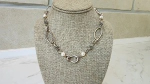 Michael Dawkins Sterling Silver And 14k Gold Necklace - Picture 1 of 5