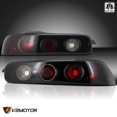 Black/Smoke Fits 1994-2001 Acura Integra 2Dr Tail Lights Brake Lamps Left+Right Foto 1 de 4