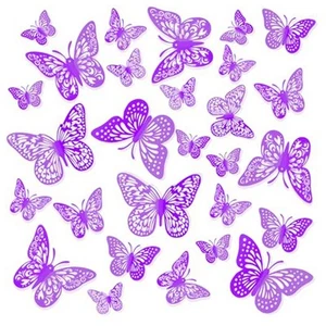 2X(Decoraciones Mariposas, 48 Piezas, 3 Estilos y 3 Tamaños Cada uno, Pared4292 - Imagen 1 de 6