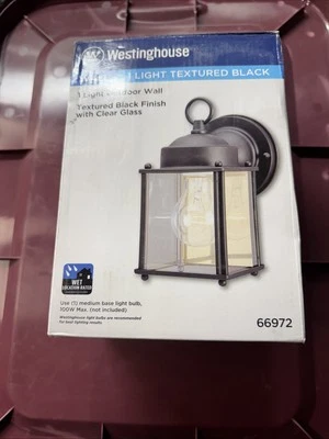 One-Light Outdoor Wall Lantern - Image 1 of 4